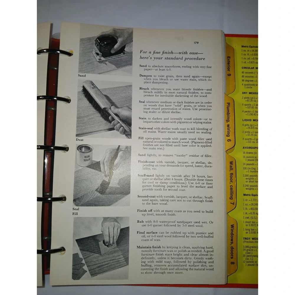Vintage 1970 Better Homes and Gardens Handyman's Book 3-Ring‎ Binder Hardcover